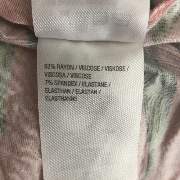 Belle by Kim Gravel Floral Print Rayon Knit Top Long Sleeve Multicolor Size 1X - Picture 5 of 7